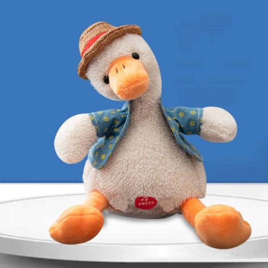 Repeat Duck Tricky Duck Learn Talking Singing Plush Duck Toy, Style:Remote Control Ver. - Electronic Pets by buy2fix | Online Shopping UK | buy2fix