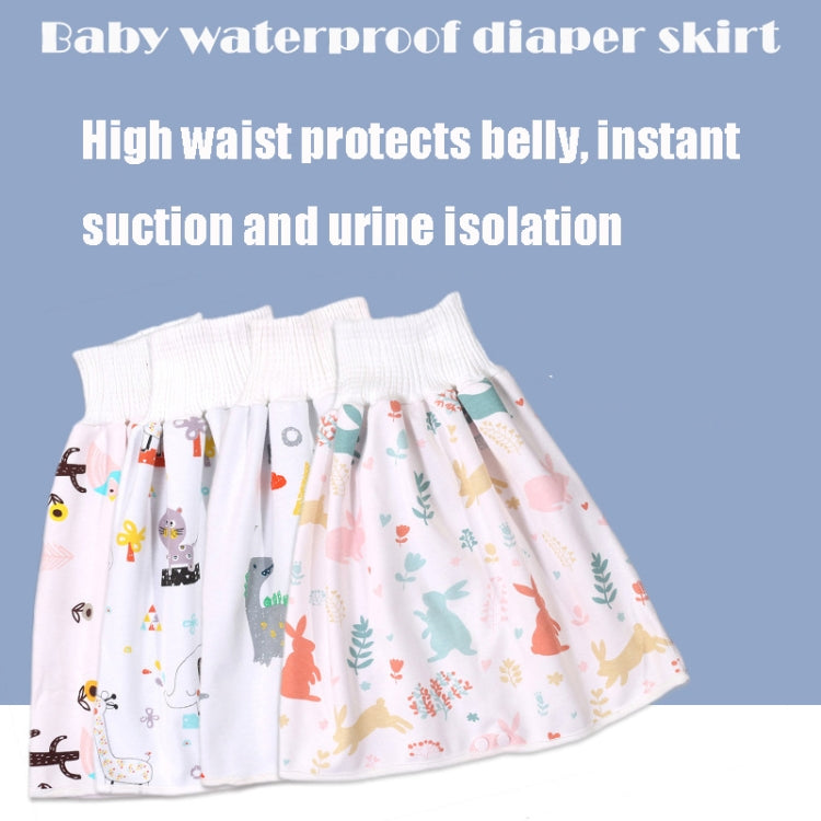 Baby Water-Proof And Leak-Proof Cloth Diapers Children Washable Cotton Cloth Bed-Wetting Skirt Pants, Colour: L(New Yellow Cactus) - Baby Care by buy2fix | Online Shopping UK | buy2fix