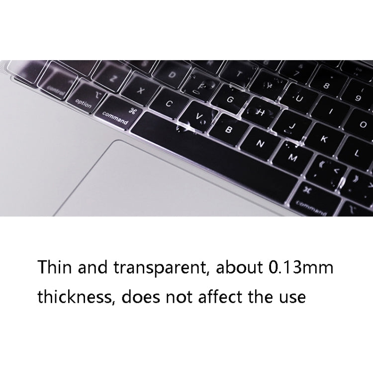 JRC 0.13mm Transparent TPU Laptop Keyboard Protective Film For MacBook Pro 15.4 inch A1707 & A1990 (with Touch Bar) - Keyboard Protector by JRC | Online Shopping UK | buy2fix