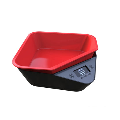5kg/1g Kitchen Electronic Scale Coffee Scales Baking Food Scale Pallet Scale Pet Scale(Black Scale + Red Bowl) - Kitchen Scales by buy2fix | Online Shopping UK | buy2fix