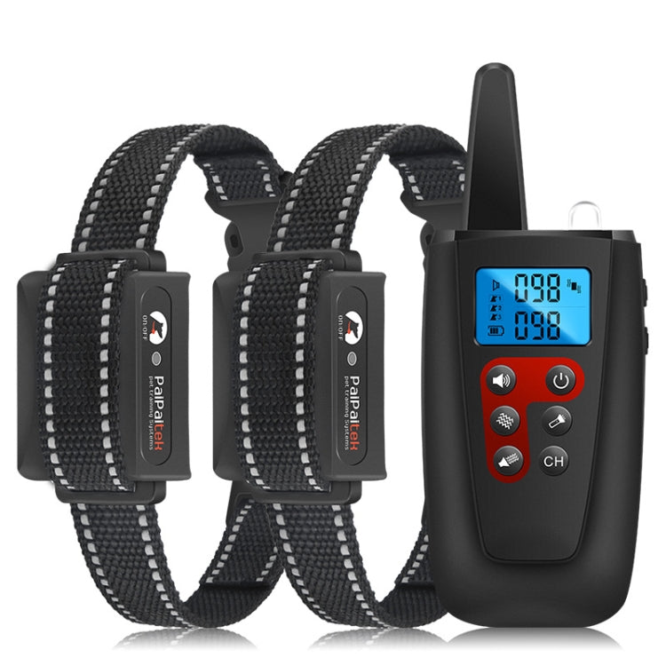 PaiPaitek PD526V-2 1 In 2 100-Speed Sound Vibration Remote Control Training Dog Device Anti-Barking Device Electronic Remote Control Collar - Training Aids by PaiPaitek | Online Shopping UK | buy2fix