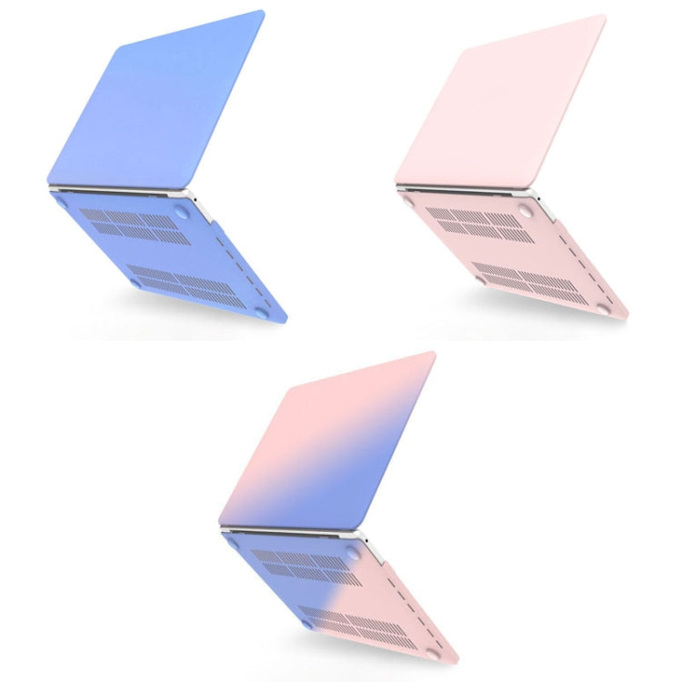 Hollow Style Cream Style Laptop Plastic Protective Case For MacBook Pro 13 A1989 & A2159(Rose Pink Matching Tranquil Blue) - MacBook Pro Cases by buy2fix | Online Shopping UK | buy2fix