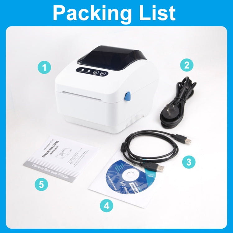 Xprinter XP-320B 80mm Thermal Barcode Supermarket Cashier Label Printer, Spec: USB(EU Plug) - Printer by Xprinter | Online Shopping UK | buy2fix