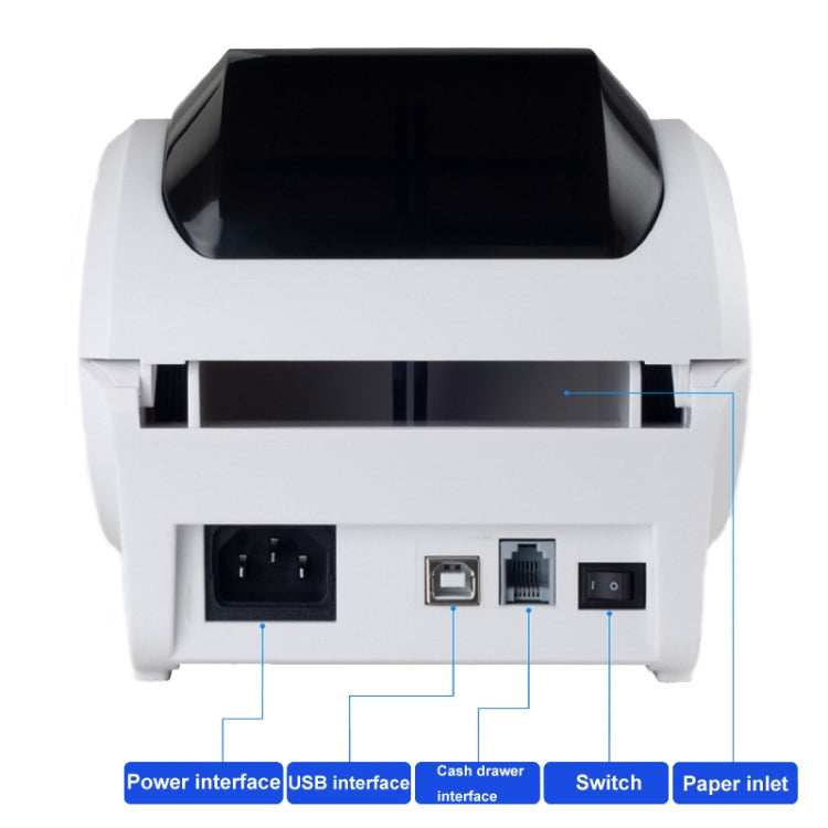 Xprinter XP-320B 80mm Thermal Barcode Supermarket Cashier Label Printer, Spec: USB(US Plug) - Printer by Xprinter | Online Shopping UK | buy2fix