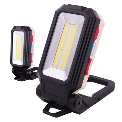 W559 2 COB + T6 Glare Car Inspection Working Light USB Charging LED Folding Camping Lamp with Hook + Magnet - Camping Lighting by buy2fix | Online Shopping UK | buy2fix