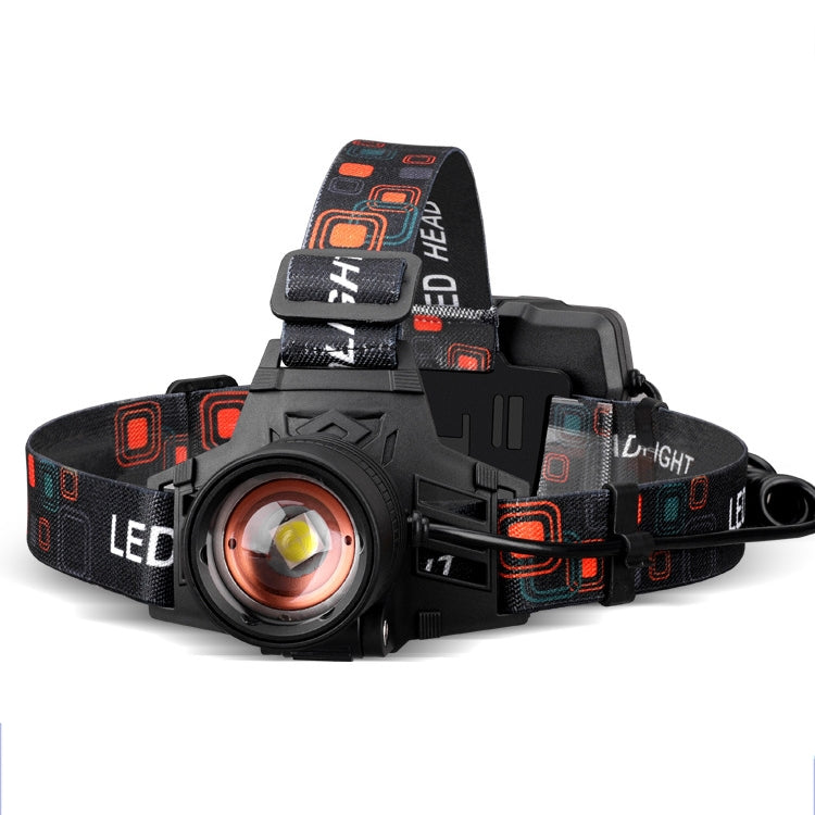 T40 P50 Lamp Beads Headlight USB Rechargeable Zoom Outdoor Strong Headlight,Specification: Without Battery - Headlamp by buy2fix | Online Shopping UK | buy2fix