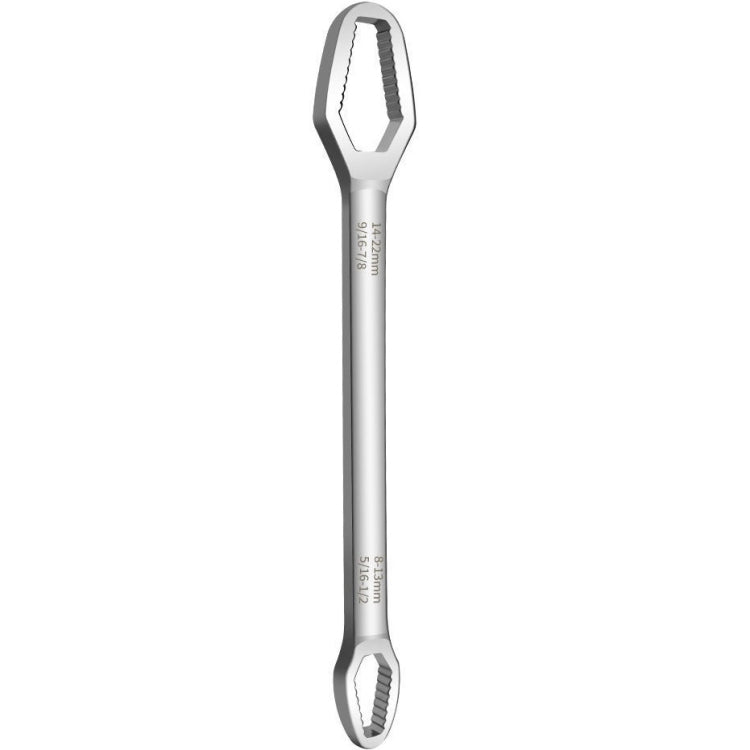 Multi-Function Plum Wrench Open Adjustment Double-Headed Self-Tightening Wrench(Silver) - Hex Key & Spanner by buy2fix | Online Shopping UK | buy2fix