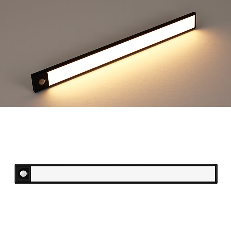Intelligent Automatic Human Body Induction Wireless LED Lamp 60cm(Black + Warm Light) - Sensor LED Lights by buy2fix | Online Shopping UK | buy2fix