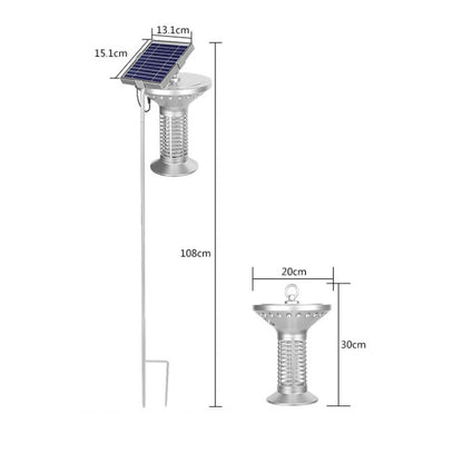 Household Outdoor Solar Light Control Mosquito Lamp(Silver) - Solar Lights by buy2fix | Online Shopping UK | buy2fix