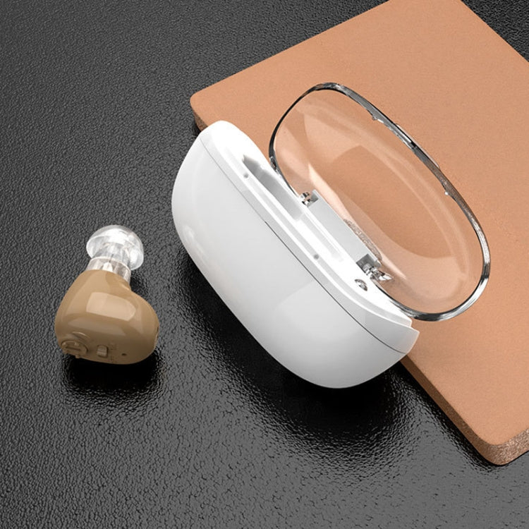 Elderly Sound Amplifier Portable Ear Canal Rechargeable Hearing Aid, Specification: US Plug(Skin Color) - Hearing Aids by buy2fix | Online Shopping UK | buy2fix