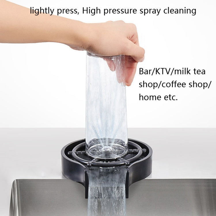Automatic Faucet High Pressure Spray Washer, Style: Silver+Soft Hose+G9/16 Three-way - Faucets & Accessories by buy2fix | Online Shopping UK | buy2fix