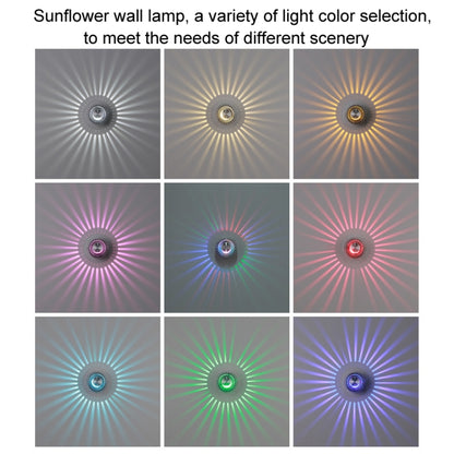 LED Aluminum Aisle Light Sunflower Corridor Lamp Decorative Light, Power source: Invisible Installation 3W(Purple) - Novelty Lighting by buy2fix | Online Shopping UK | buy2fix