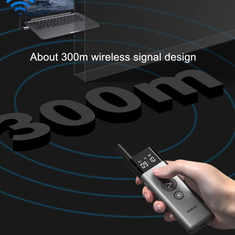 ASiNG A10 Green Light PPT Page Turning Pen Remote Control Presentation Pen, Capacity: 128M (Gray) -  by ASiNG | Online Shopping UK | buy2fix