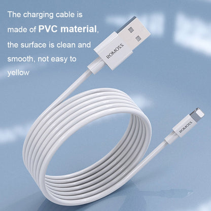 ROMOSS CB12 2.4A Mobile Phone USB Charging Data Cable for iPhone, Length: 1.5m - Normal Style Cable by ROMOSS | Online Shopping UK | buy2fix
