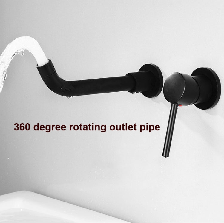 In-wall Hidden Concealed Faucet Hot and Cold Copper Mixing Valve, Specification: Black Split - Faucets & Accessories by buy2fix | Online Shopping UK | buy2fix