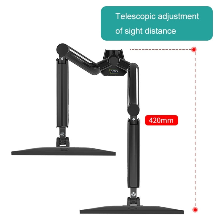 KALOC Computer Monitor Desktop Double Screen Air Pressure Lifting Bracket - Laptop Stand by KALOC | Online Shopping UK | buy2fix