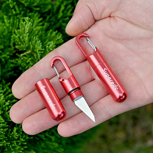 Keychain Pendant Small Knife Portable Art Cutting Knife(Aluminum Alloy Red) - Burin &Cutting Knife by buy2fix | Online Shopping UK | buy2fix