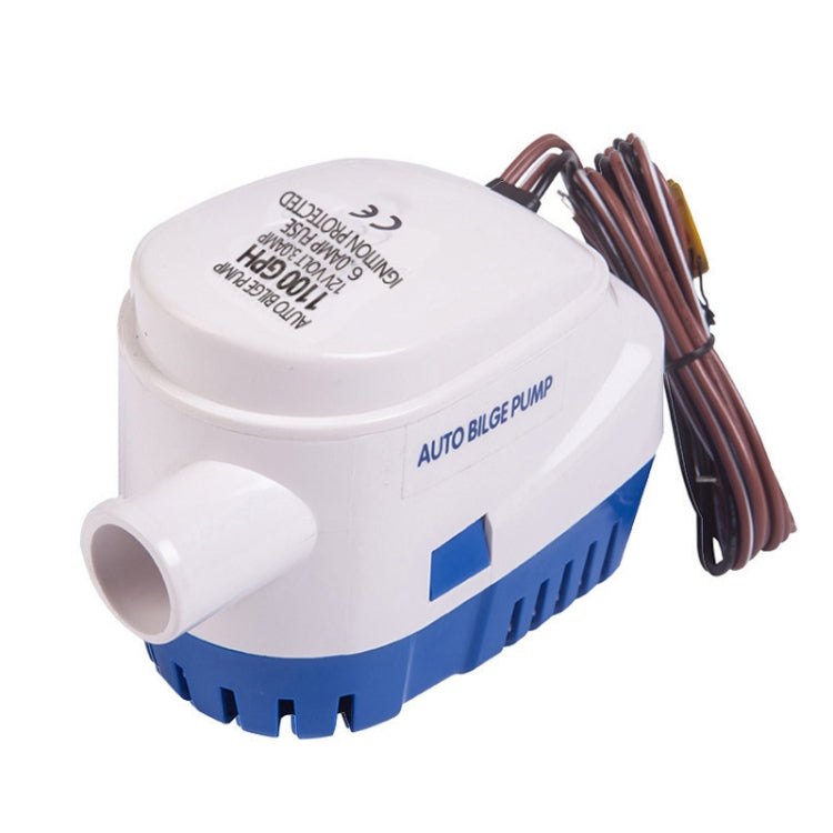 1100GPH-24V Blue Automatic Bilge Pump Submersible Water Electric Pump For Yacht Marine Boat - Marine Accessories & Parts by buy2fix | Online Shopping UK | buy2fix