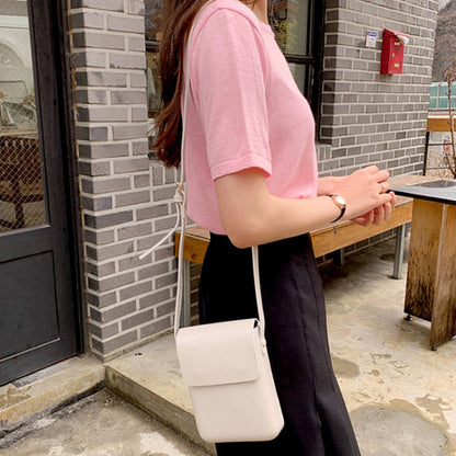 Fashion Versatile Vertical Models Single Shoulder Crossbody Mobile Phone Bag, Color: Creamy White - Single-shoulder Bags by buy2fix | Online Shopping UK | buy2fix