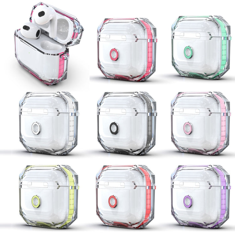 For AirPods 3 RJT-AP-03 Transparent Anti-fall Bluetooth Earphone Protective Sleeve(White) - For AirPods 3 by buy2fix | Online Shopping UK | buy2fix