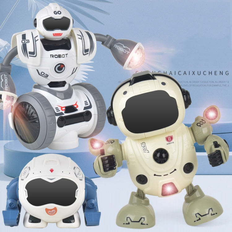 Intelligent Early Education Sound and Light Mechanical Robot Toys, Color: 3A Yellow - RC Robots by buy2fix | Online Shopping UK | buy2fix