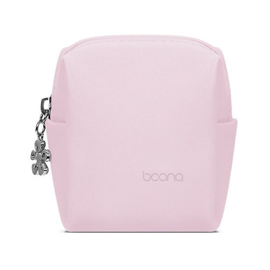 Baona BN-G003 Leather Mini Portable Multifunctional Digital Storage Bag(Zipper Purple) - Digital Storage Bag by Baona | Online Shopping UK | buy2fix