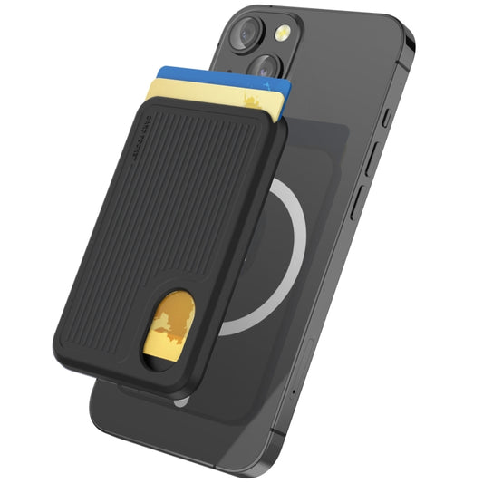 AhaStyle PT133-B Magnetic Vertical Silicone Card Holder(Black) - Others Accessories by AhaStyle | Online Shopping UK | buy2fix