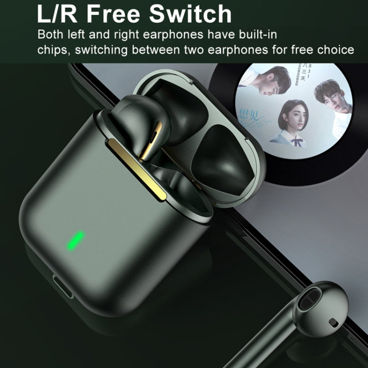 KUULAA KL-O153 Bluetooth Earphones 5.0 Wireless In Ear TWS Touch Earphones(Dark Green) - TWS Earphone by KUULAA | Online Shopping UK | buy2fix