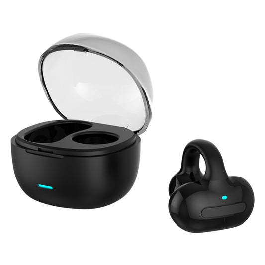 Ear Clip Type With Charging Warehouse Touch Bone Conduction Bluetooth Earphone, Color: Black - Bluetooth Earphone by buy2fix | Online Shopping UK | buy2fix