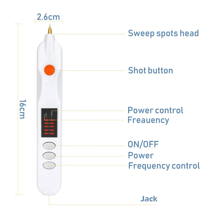 Spot Mole Pen Spot Removal Instrument Home Beauty Instrument, Spec: Charging Model US Plug(Silver) - Beauty Instrument by buy2fix | Online Shopping UK | buy2fix