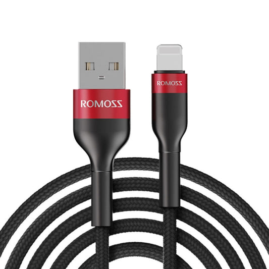 ROMOSS  CB12B 2.4A 8 Pin Fast Charging Cable For IPhone / IPad Data Cable 1m(Red Black) - Normal Style Cable by ROMOSS | Online Shopping UK | buy2fix