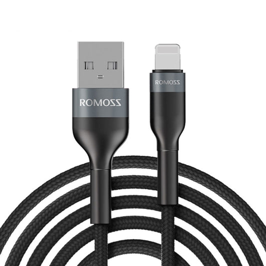 ROMOSS  CB12B 2.4A 8 Pin Fast Charging Cable For IPhone / IPad Data Cable 1m(Gray Black) - Normal Style Cable by ROMOSS | Online Shopping UK | buy2fix
