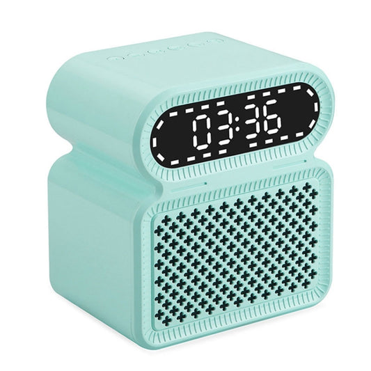 Desktop Alarm Clock Bluetooth Speaker Dual-speaker High-power Computer Audio(Light Blue) - Desktop Speaker by buy2fix | Online Shopping UK | buy2fix