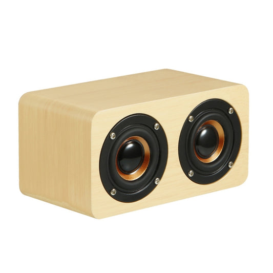 Wooden Retro 3D Stereo Audio Bluetooth Speaker Subwoofer Desktop Audio(Bamboo Pattern) - Desktop Speaker by buy2fix | Online Shopping UK | buy2fix