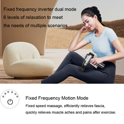 Konka 6 Speed Intelligent Fascia Gauge Muscle Relaxation Massager With 4 Massage Heads(Upgraded Model Gray) - Massage gun & Accessories by Konka | Online Shopping UK | buy2fix