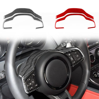 For Jaguar F-TYPE 2013+ Left And Right Drive Universal Steering Wheel Cover Sticker(Red) - Car Interior Mouldings by buy2fix | Online Shopping UK | buy2fix