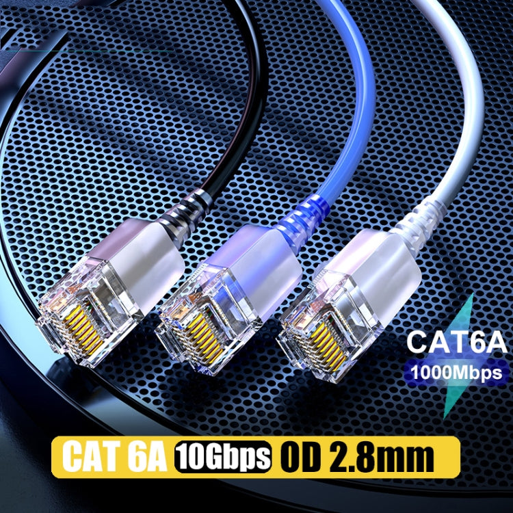 SAMZHE Cat6A Ethernet Cable UTP Network Patch Cable 2m(Black) - Lan Cable and Tools by SAMZHE | Online Shopping UK | buy2fix