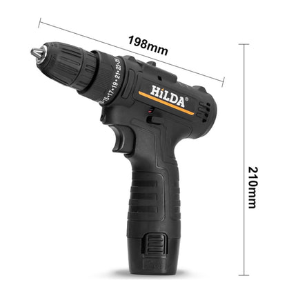 HILDA Home Power Drill 12V Li-Ion Drill With Charger And Battery, UK Plug, Model: Plastic Packing - Drill & Drill Bits by HILDA | Online Shopping UK | buy2fix