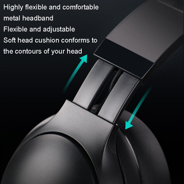 EasySMX C08W Wireless Bluetooth Wired 3 Mold Connecting Foldable Head Wearing Game Headphones(Black) - Headset & Headphone by EasySMX | Online Shopping UK | buy2fix