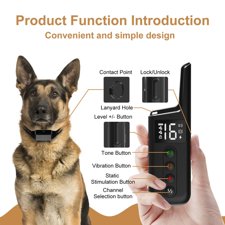 Pet Wrap-around Electric Shock Column Powerful Electronic Training Collar, Style: For-One-Dog - Training Aids by buy2fix | Online Shopping UK | buy2fix