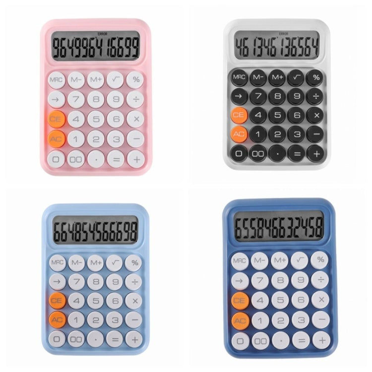 12-digit Mechanical Keyboard Calculator Office Student Exam Calculator Display(Navy Blue) - Calculator by buy2fix | Online Shopping UK | buy2fix