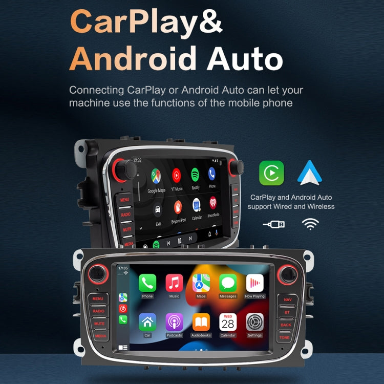 For Ford Focus 7 Inch HD Android Navigation Bluetooth RDS Radio, Size: 2+64G(Silver) - Car MP3 & MP4 & MP5 by buy2fix | Online Shopping UK | buy2fix