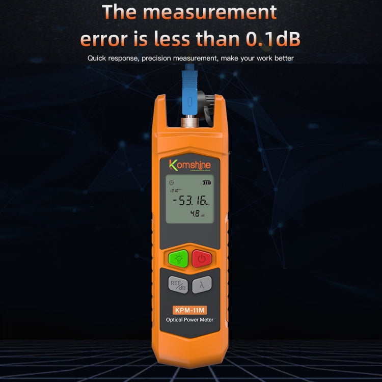 Komshine High Precision Optical Power Meter Mini Fiber Optic Light Attenuation Tester With LED, Specification: C-L/-50DBM to +26DBM - Fiber Optic Test Pen by Komshine | Online Shopping UK | buy2fix