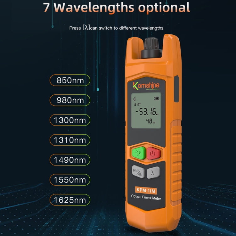 Komshine High Precision Optical Power Meter Mini Fiber Optic Light Attenuation Tester With LED, Specification: C-G/-50DBM to +26DBM - Fiber Optic Test Pen by Komshine | Online Shopping UK | buy2fix