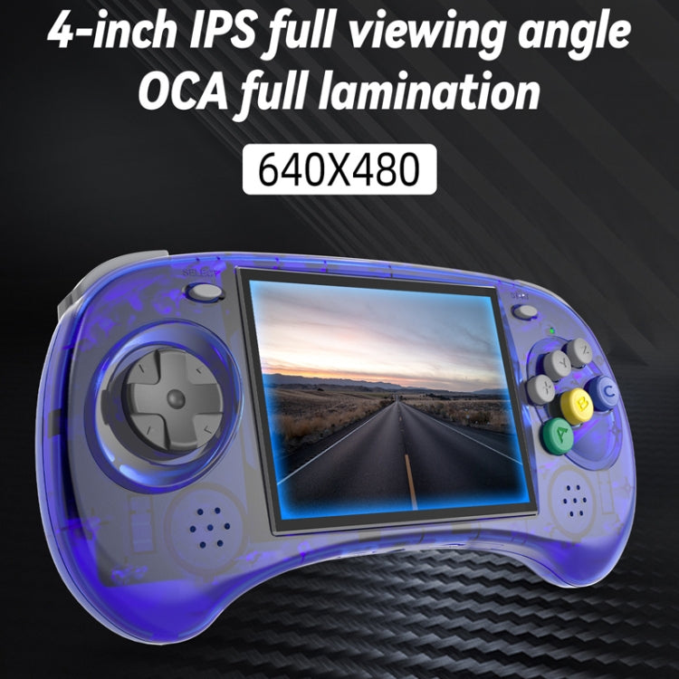 ANBERNIC RG ARC-S Handheld Game Console 4-Inch IPS Screen Linux System Portable Video Arcade 256G(Transparent Black) - Pocket Console by ANBERNIC | Online Shopping UK | buy2fix