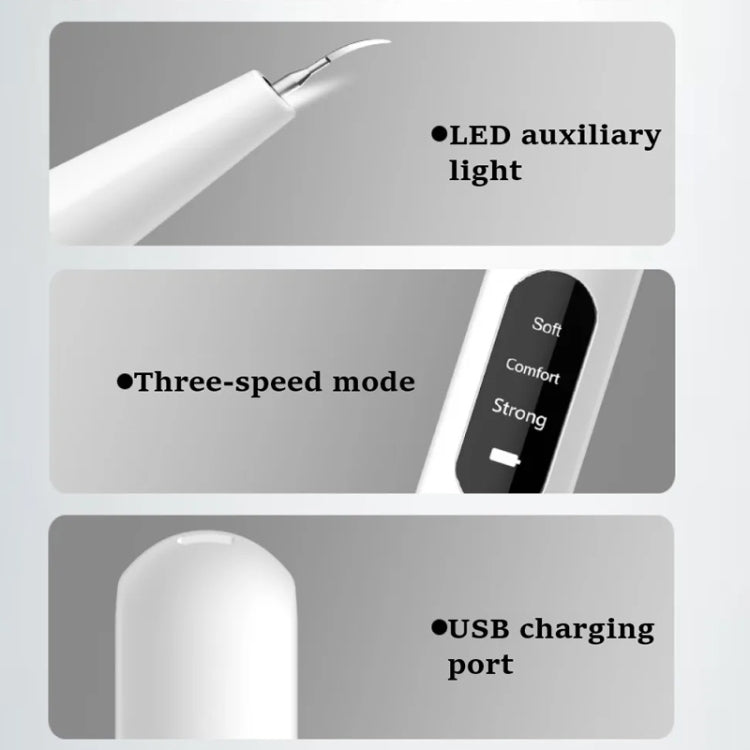 Ultrasonic Electric Dental Scaler Teeth Plaque Cleaner Dental Stone Removal With LED Light, Spec: Package A with Accessories - Teeth Whitening by buy2fix | Online Shopping UK | buy2fix