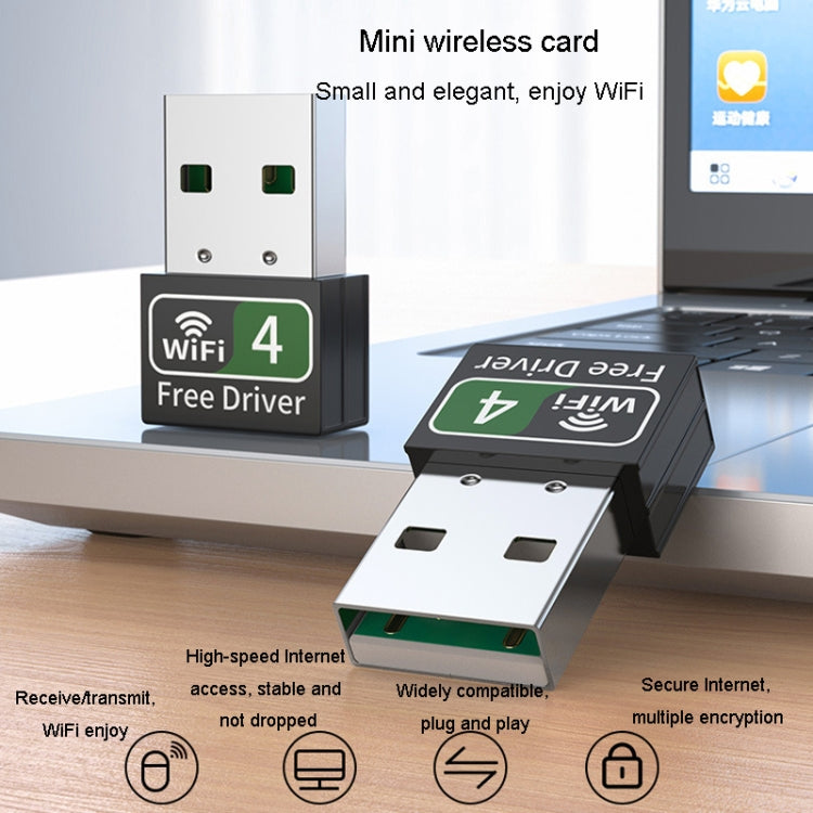 JINGHUA 150M Dual-Band Wireless Network Card Computer External 2.4G/5G USB WiFi Receiver Transmitter - USB Network Adapter by JINGHUA | Online Shopping UK | buy2fix