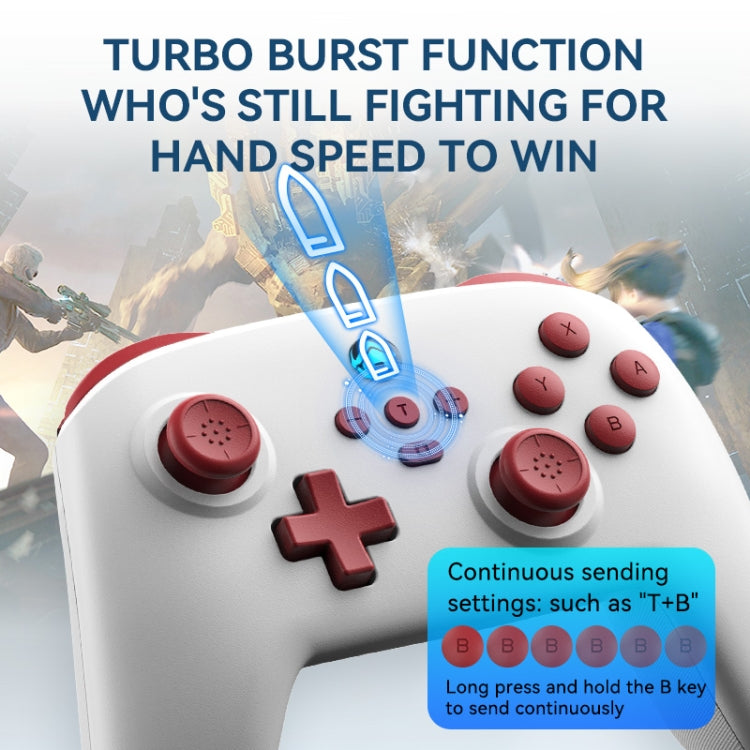 Wireless Bluetooth Gamepad With Wakeup Vibration Body Gamepad For Switch / Android / Apple / PC(Black) - Gamepads by buy2fix | Online Shopping UK | buy2fix