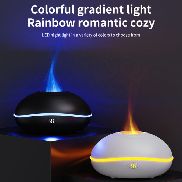 SD13 200ML Car USB Flame Aromatherapy Diffuser Home LED Night Light Silent Mist Humidifier(Black) - Air Purifiers & Accessories by buy2fix | Online Shopping UK | buy2fix