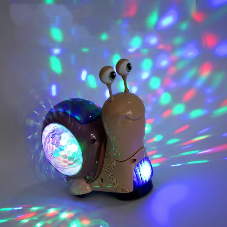 Children Electrical Crawling Snail Toys Sound And Light Projection Snail Fun Toys(Green) - Electronic Pets by buy2fix | Online Shopping UK | buy2fix